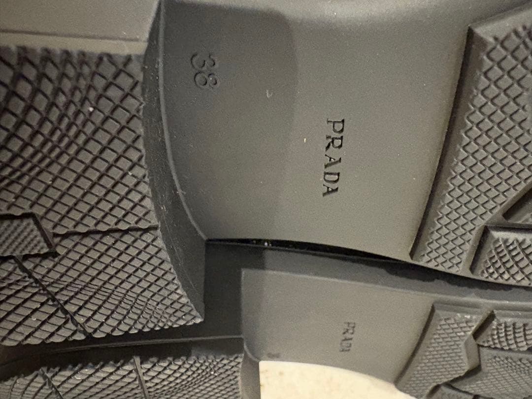 美品　PRADA プラダ レインシューズ　ブーツ　38