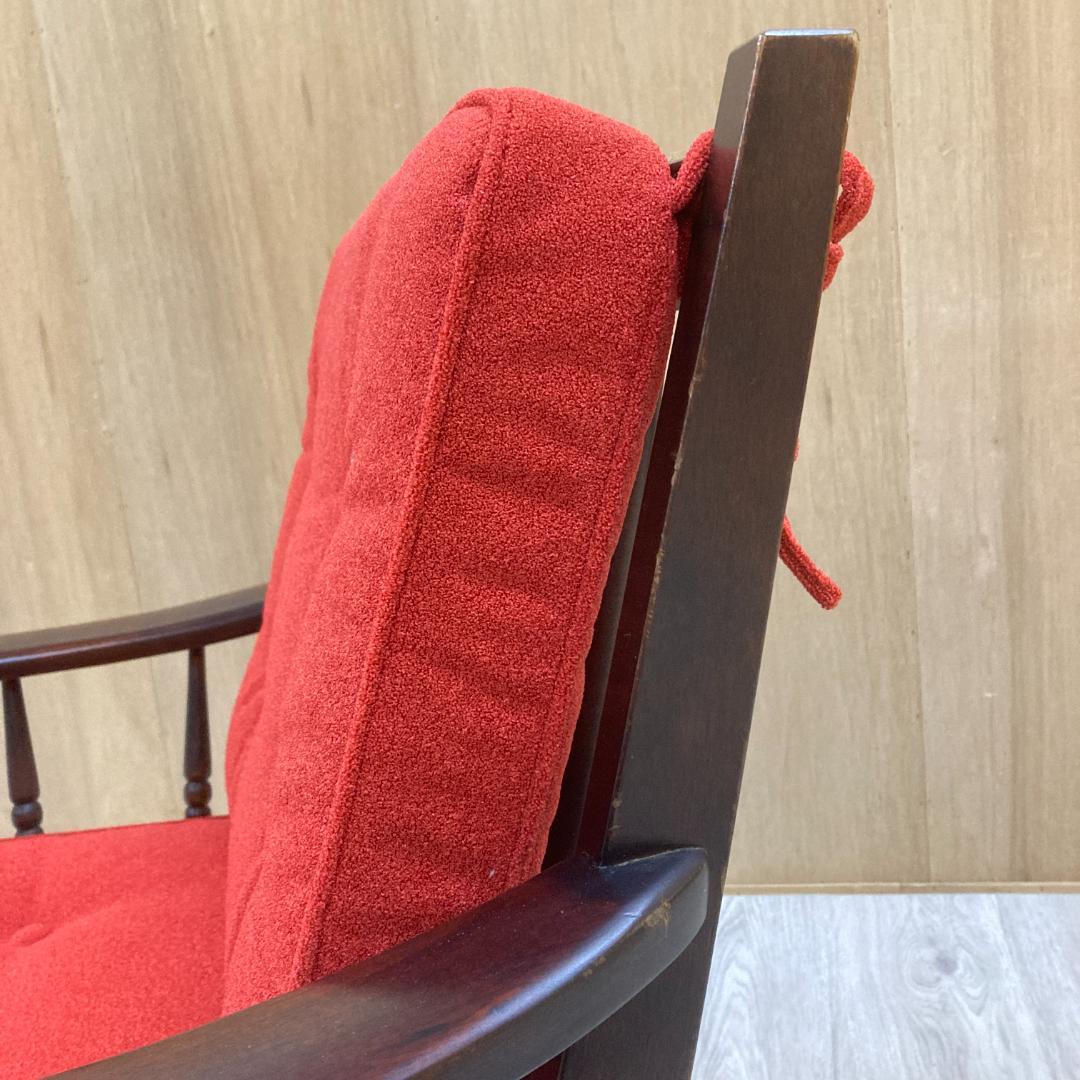 北海道民芸家具 樺無垢材 1人掛けソファ 1Pソファ A