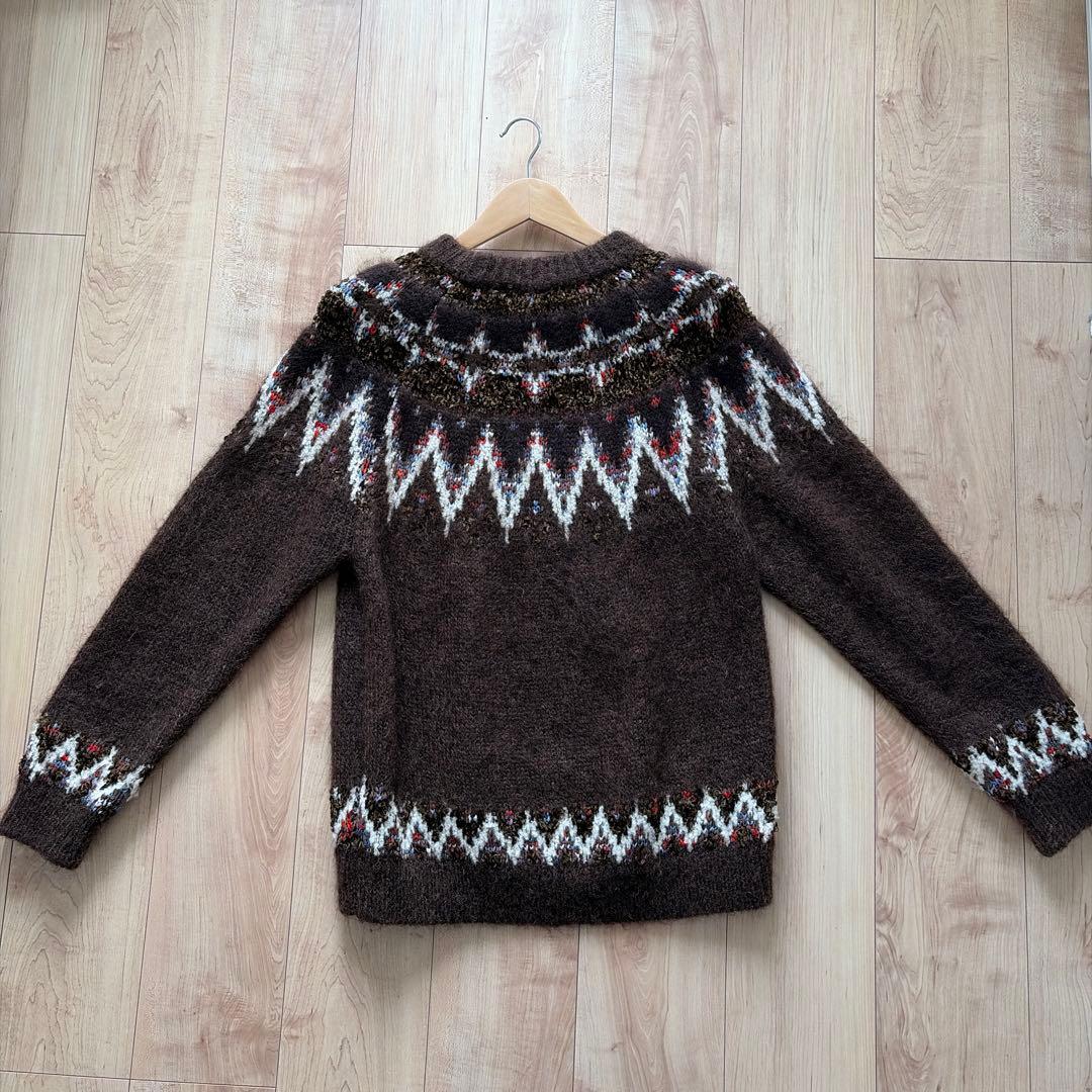 COOHEM クルーネックセーター ブラウン系