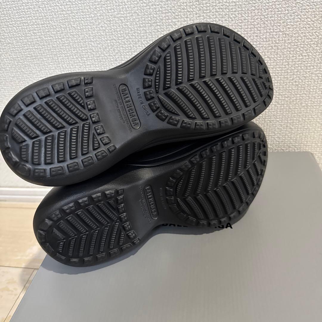 【BALENCIAGA】MEN'S CROCS MULE IN BLACK 40