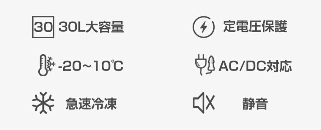 r243 車載冷蔵庫 車載用冷蔵30L -22℃〜10℃ 12V/24V車に対応