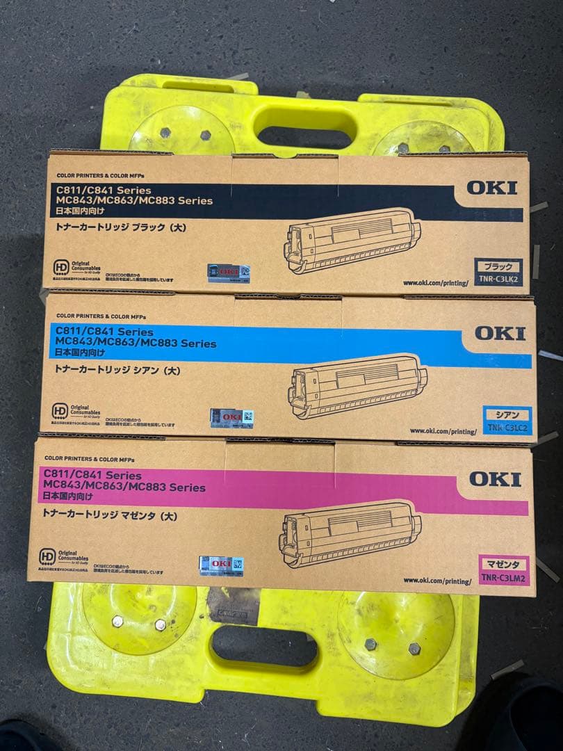 OKI トナーカートリッジ 3色セット　TNR-C3 シアン　マゼンタ　ブラック