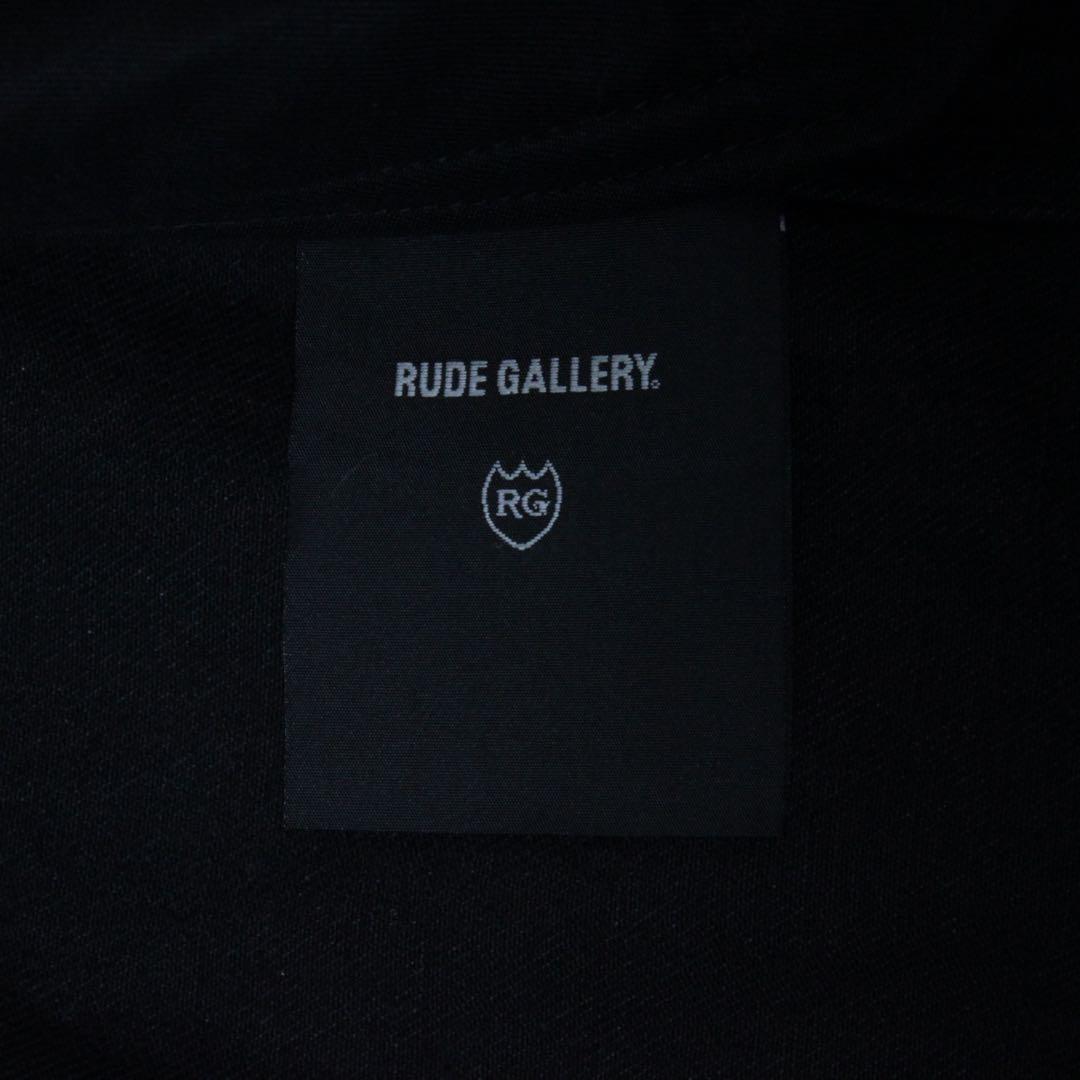 RUDE GALLERY 日本製 ホースハイド 切替トラッカージャケット 黒 4