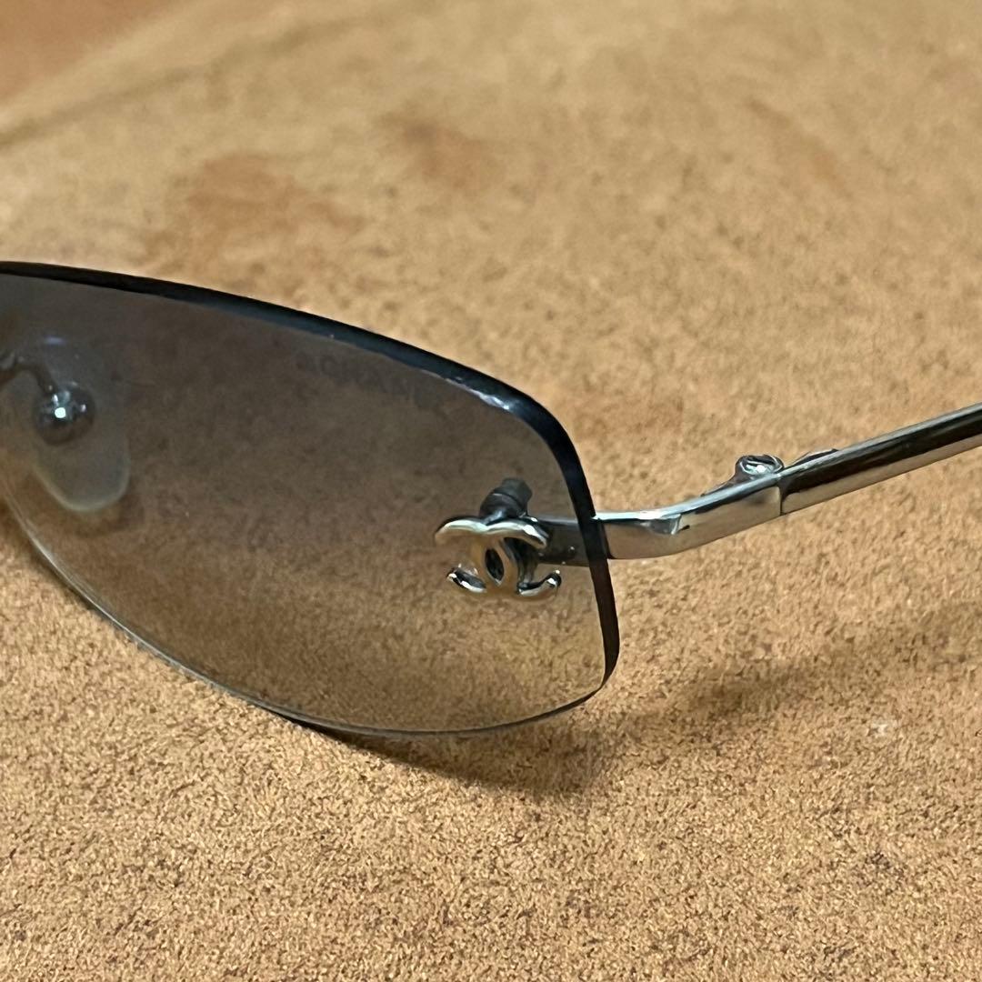 CHANEL シャネル ココマーク サングラス ブルー グラデーション4002