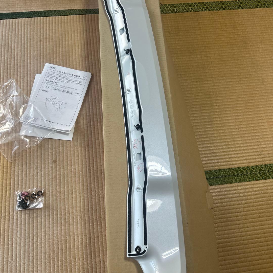 スズキスペーシアMK53S用ルーフエンドスポイラースズキ純正品パールホワイト