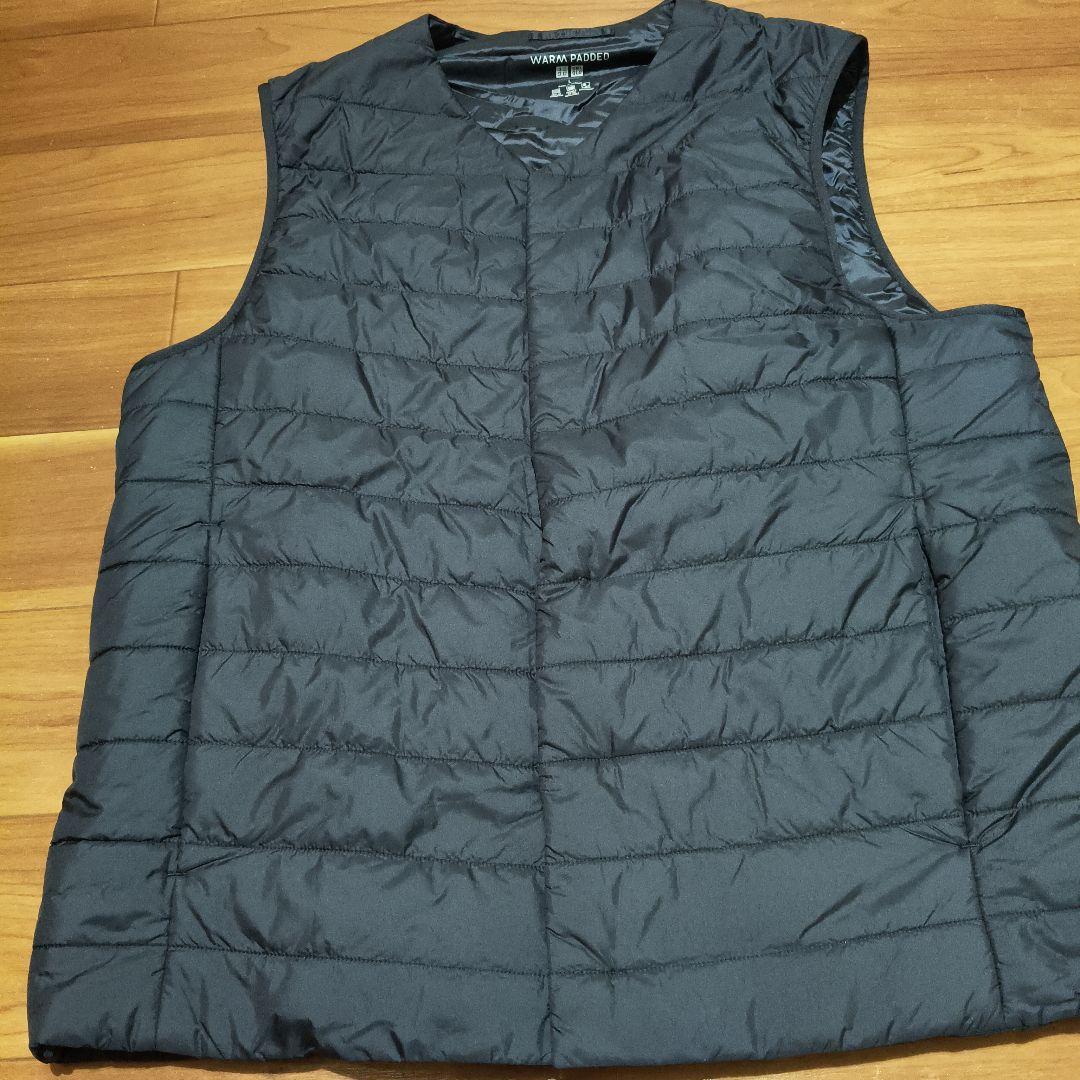 【超美品】メンズLサイズUNIQLOダウンベストパフテックコンパクトユニクロ