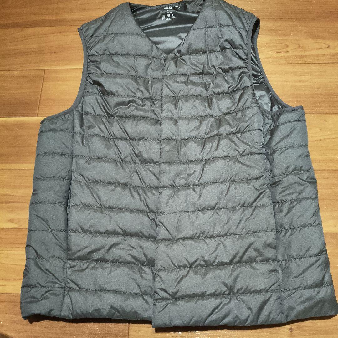 【超美品】メンズLサイズUNIQLOダウンベストパフテックコンパクトユニクロ