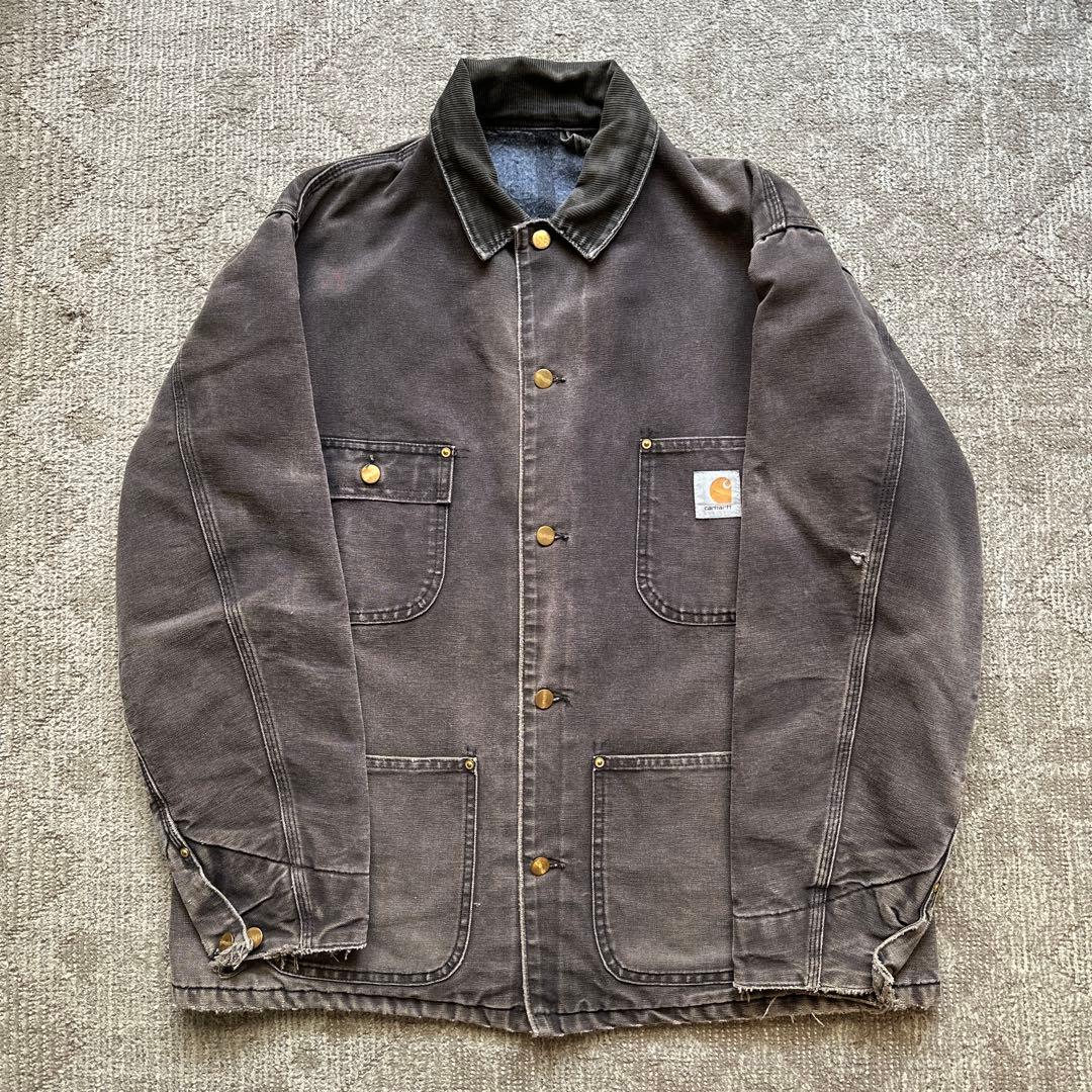 【墨黒】carhartt ミシガンチョアコート CB105 BLK
