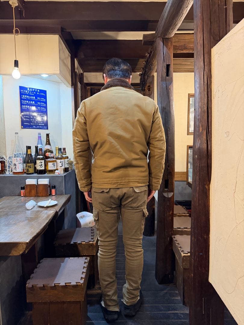 リアルマッコイズ　N1デッキジャケット　アルパカ100% L