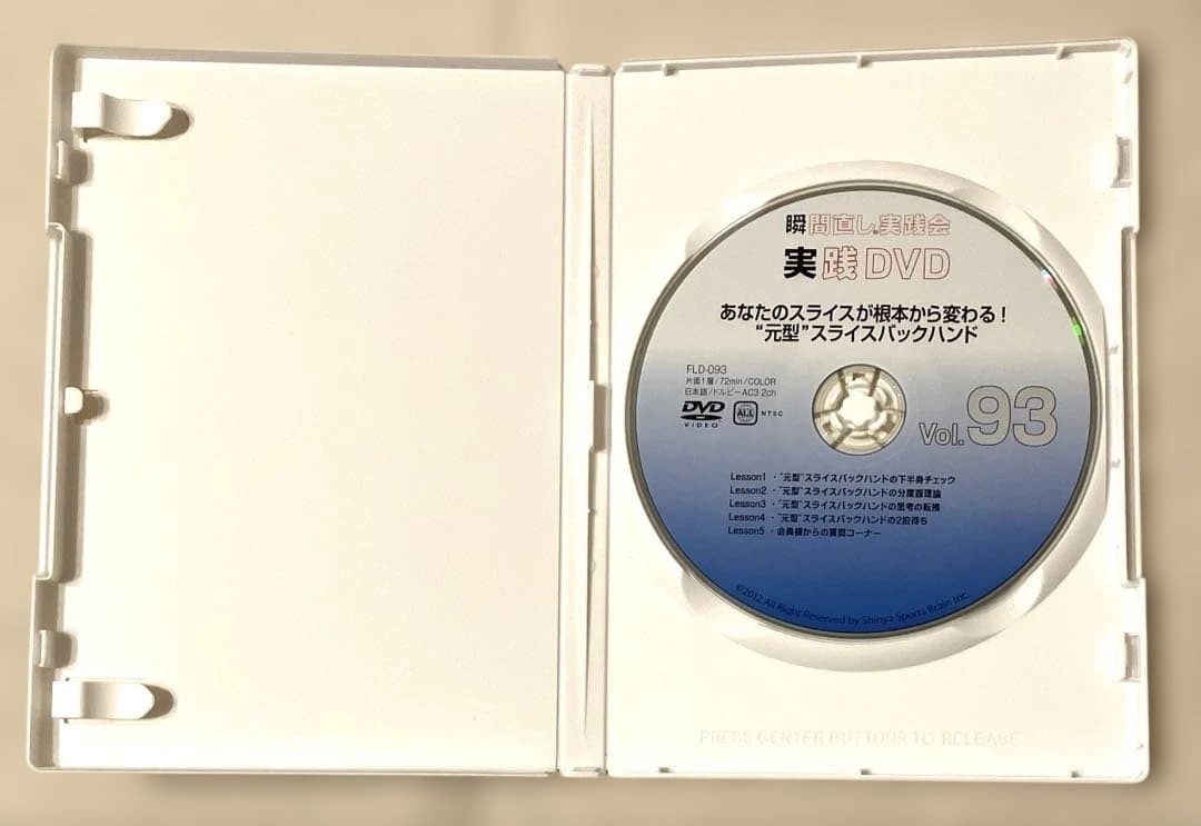DVD 4本 田中信弥 瞬間直し実践会 Vol.47 60 93 94 テニス