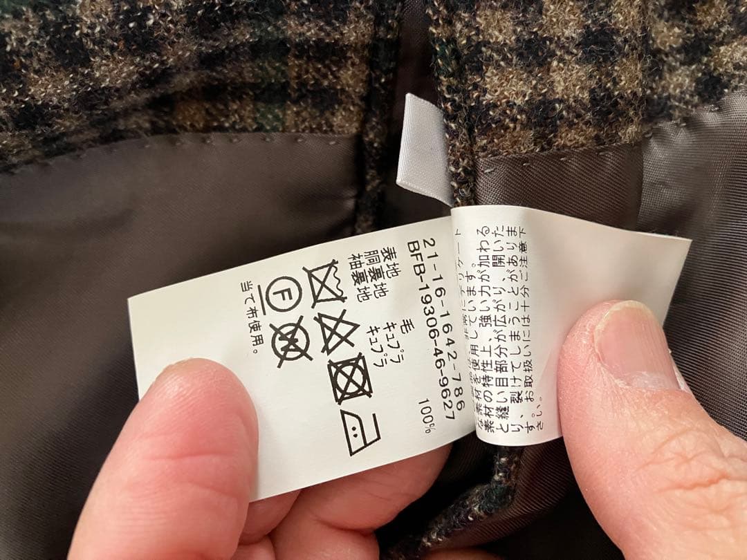 BEAMS F / DI PRAY ガンクラブチェック+ペーン ジャケット