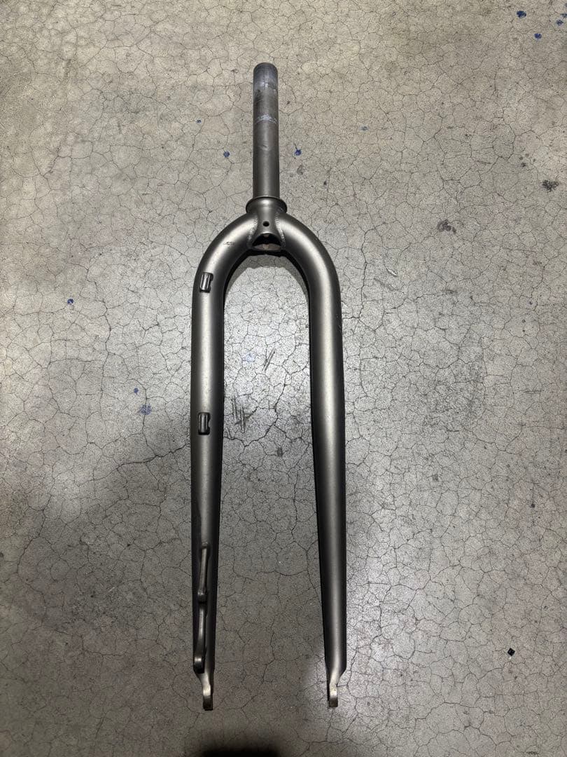 フロントフォーク シルバー リジットフォーク　マウンテンバイク