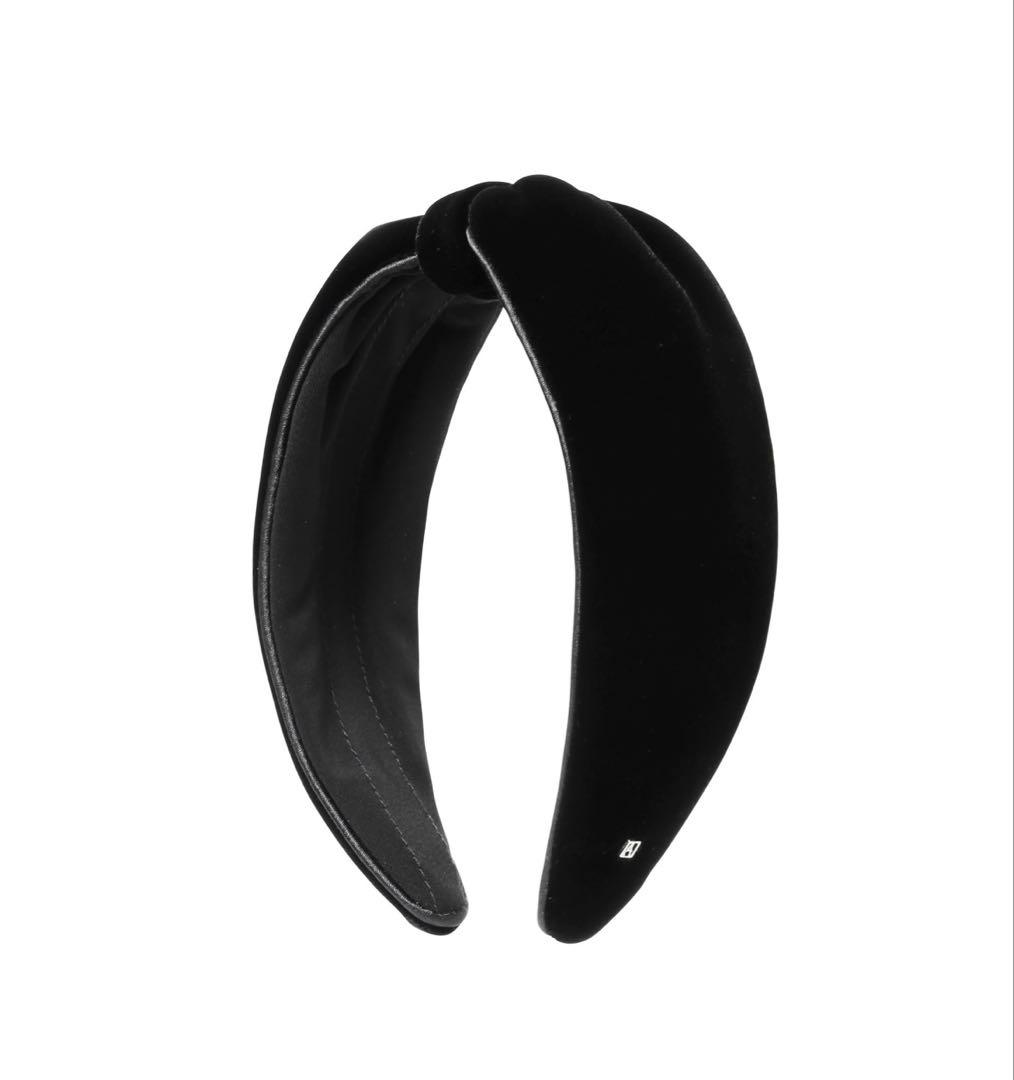 アレクサンドルドゥパリ　ベロアカチューシャ ブラック