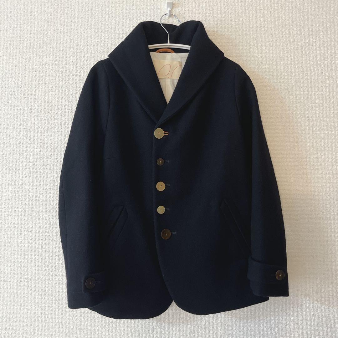 【美品】パラスパレス ダークネイビー ウール ミドル ジャケット M