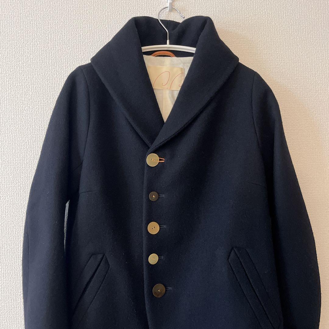 【美品】パラスパレス ダークネイビー ウール ミドル ジャケット M