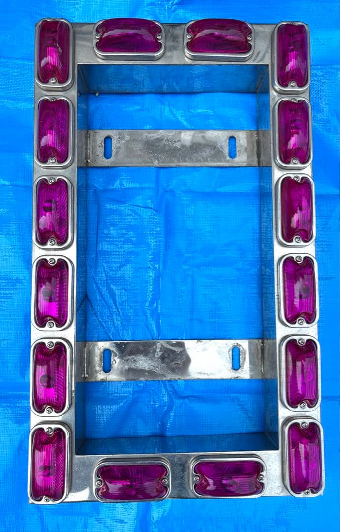 汎用 24V デコトラ トラック ナンバー ステンレスフレーム 大型用