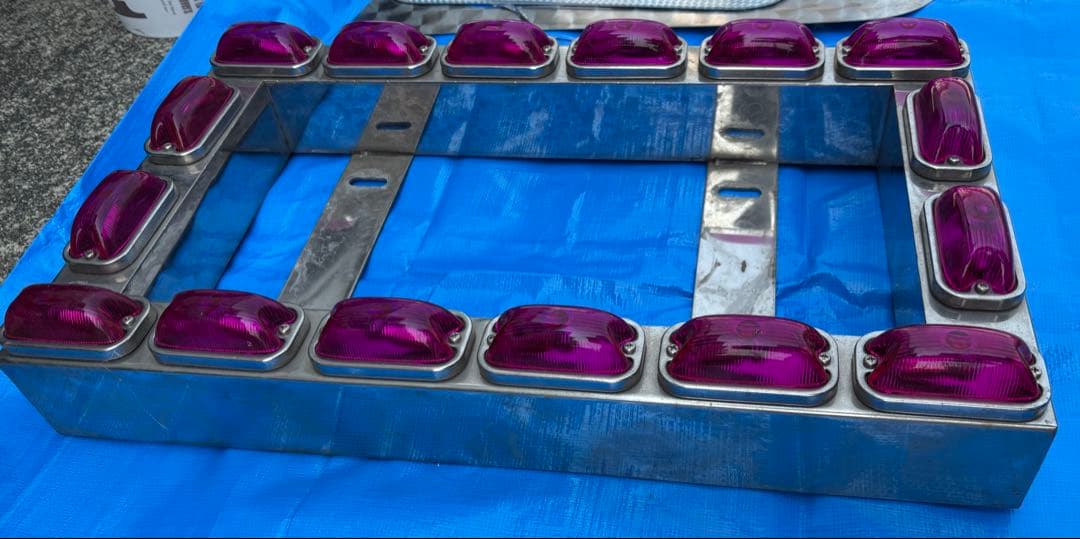 汎用 24V デコトラ トラック ナンバー ステンレスフレーム 大型用