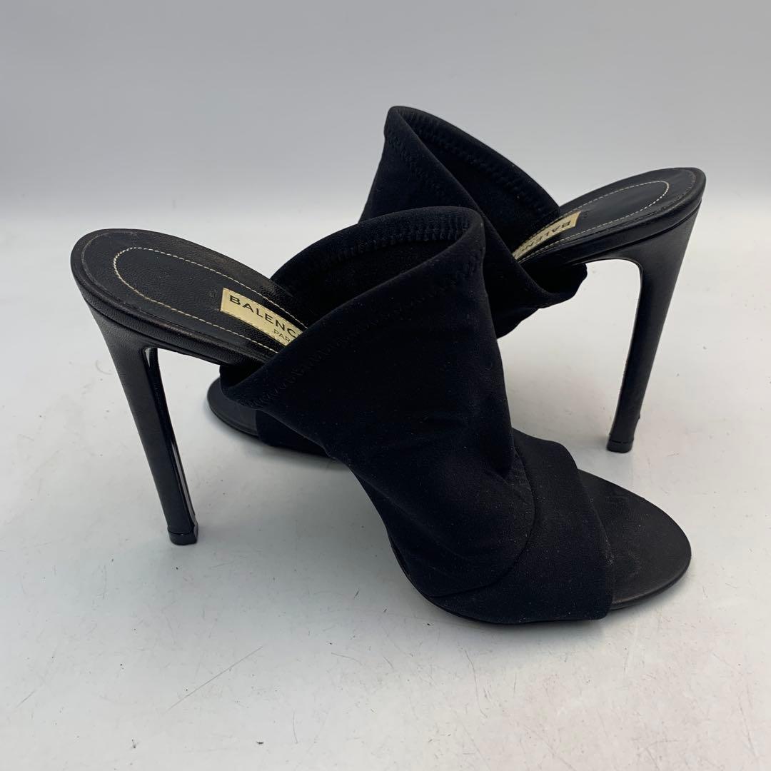 T675 バレンシアガ サンダル 35 約22.5cm ブラック