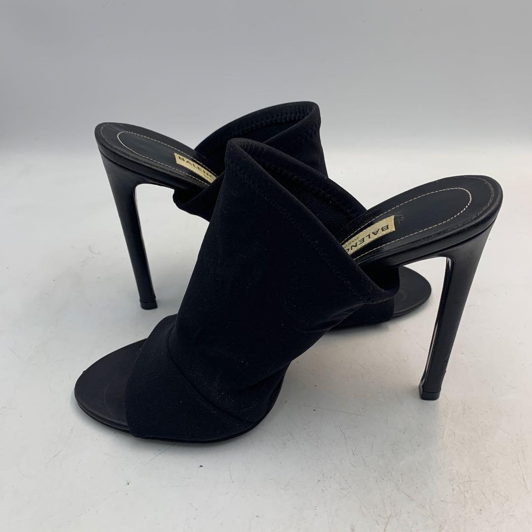 T675 バレンシアガ サンダル 35 約22.5cm ブラック