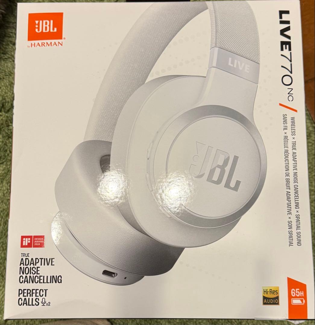 JBL LIVE 770NC ワイヤレスヘッドホン ホワイト