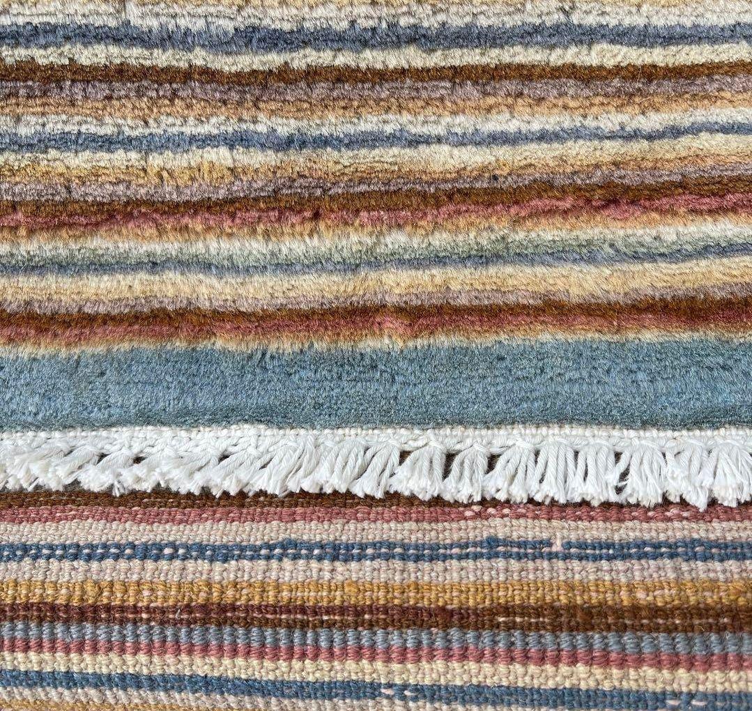 【クリーニング済み】ヴィンテージ◆ナチュラルカシュガイギャッベ