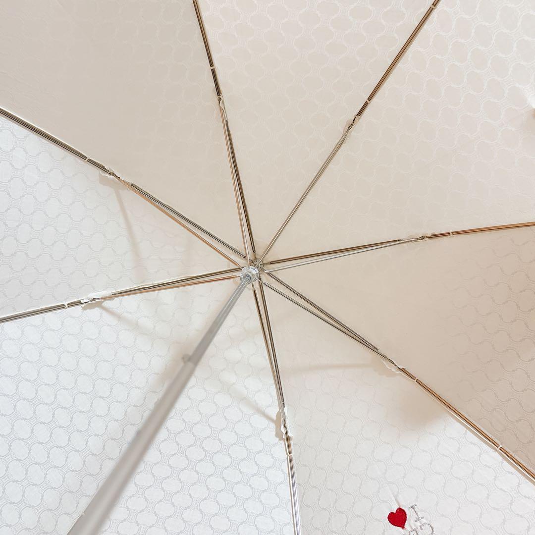 新品未使用 セリーヌ 傘 マカダム 総柄 トリオンフ 晴雨兼用 紫外線防止加工