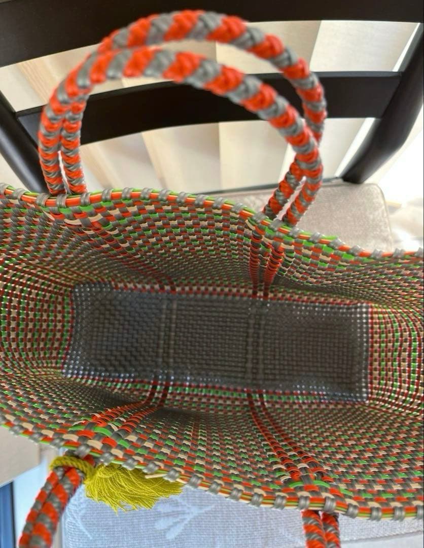 【新品未使用】レトラ メルカドバッグ タッセル付き　バイカラー　Mサイズ