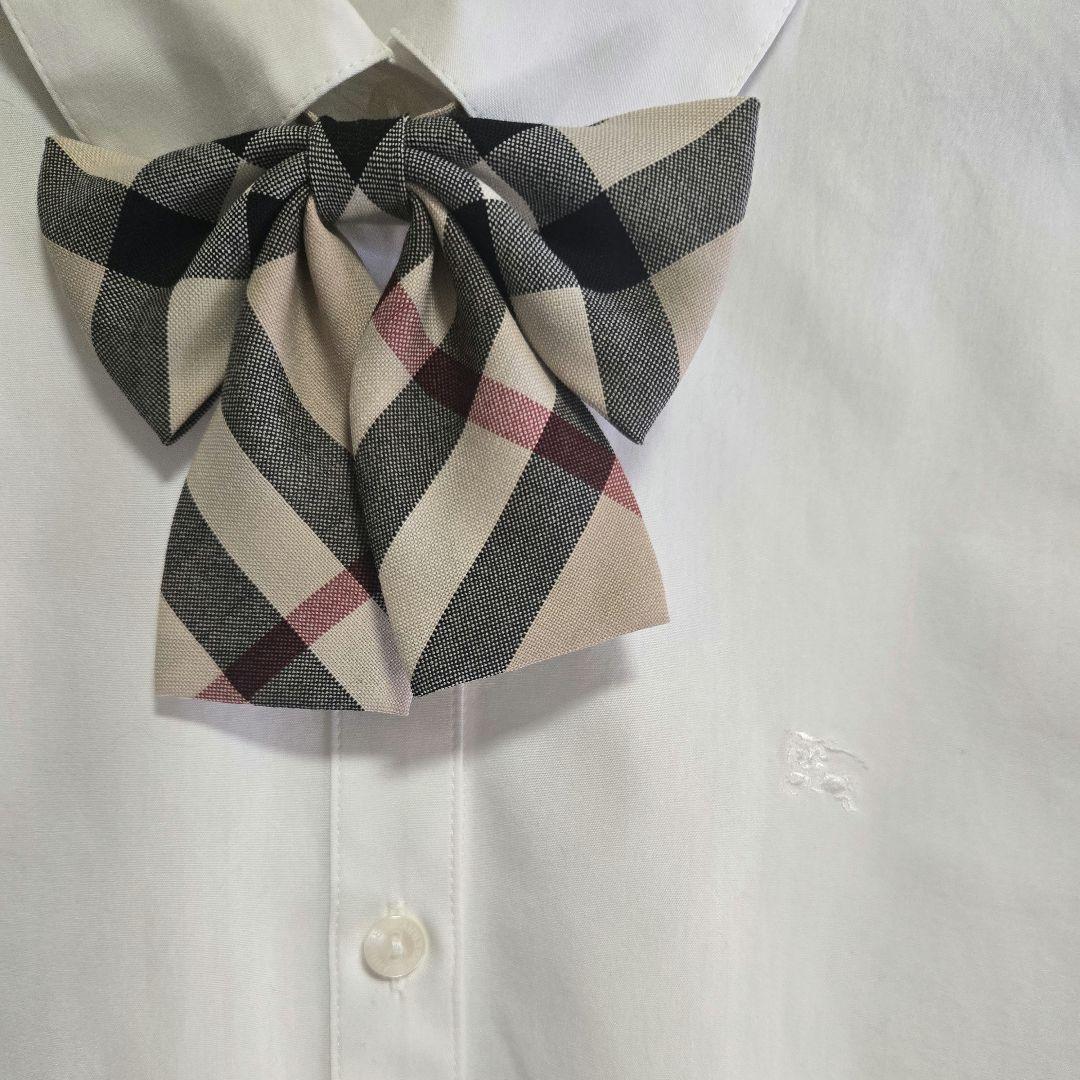 BURBERRY バーバリー 濃紺ブレザー スカート ブラウス リボンタイ