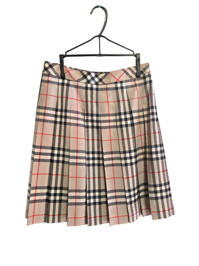 BURBERRY バーバリー 濃紺ブレザー スカート ブラウス リボンタイ