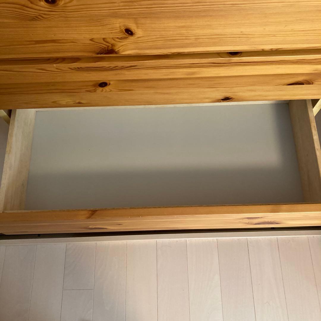 無印良品　パイン材4段チェスト