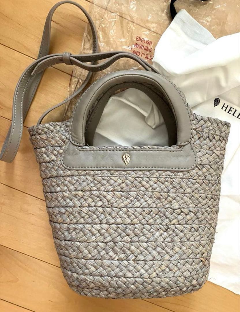 HELEN LAMINSKI 2way グレー かごバッグ