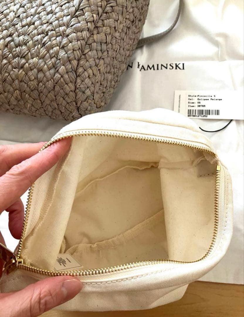 HELEN LAMINSKI 2way グレー かごバッグ