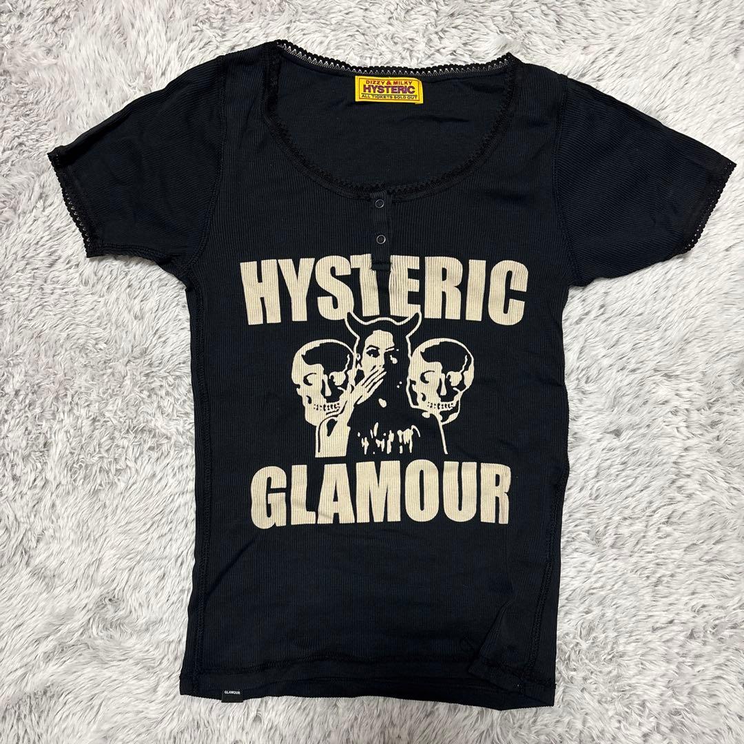 HYSTERIC GLAMOUR ブラック Tシャツ