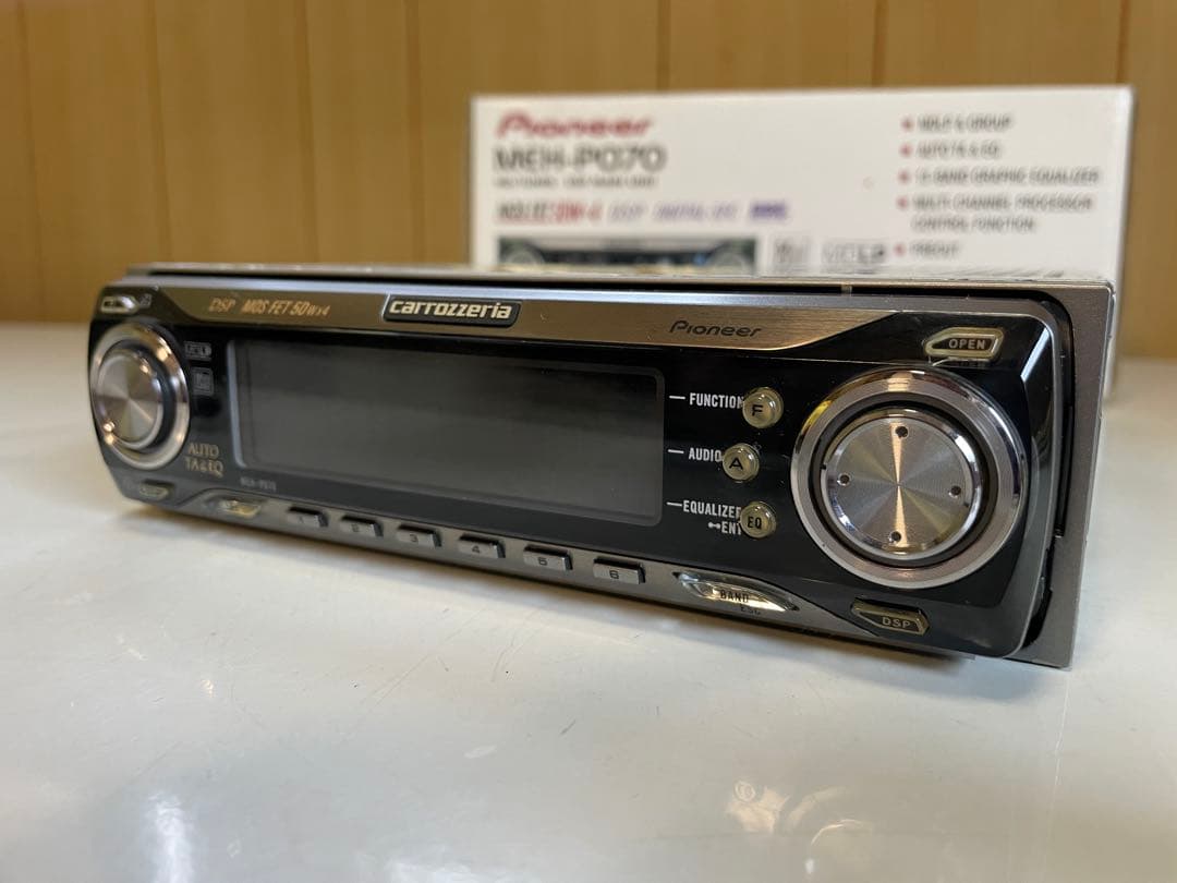 ば*ー様 美品 カロッツェリア　MEH-P070 1DIN デッキ MD 高級機