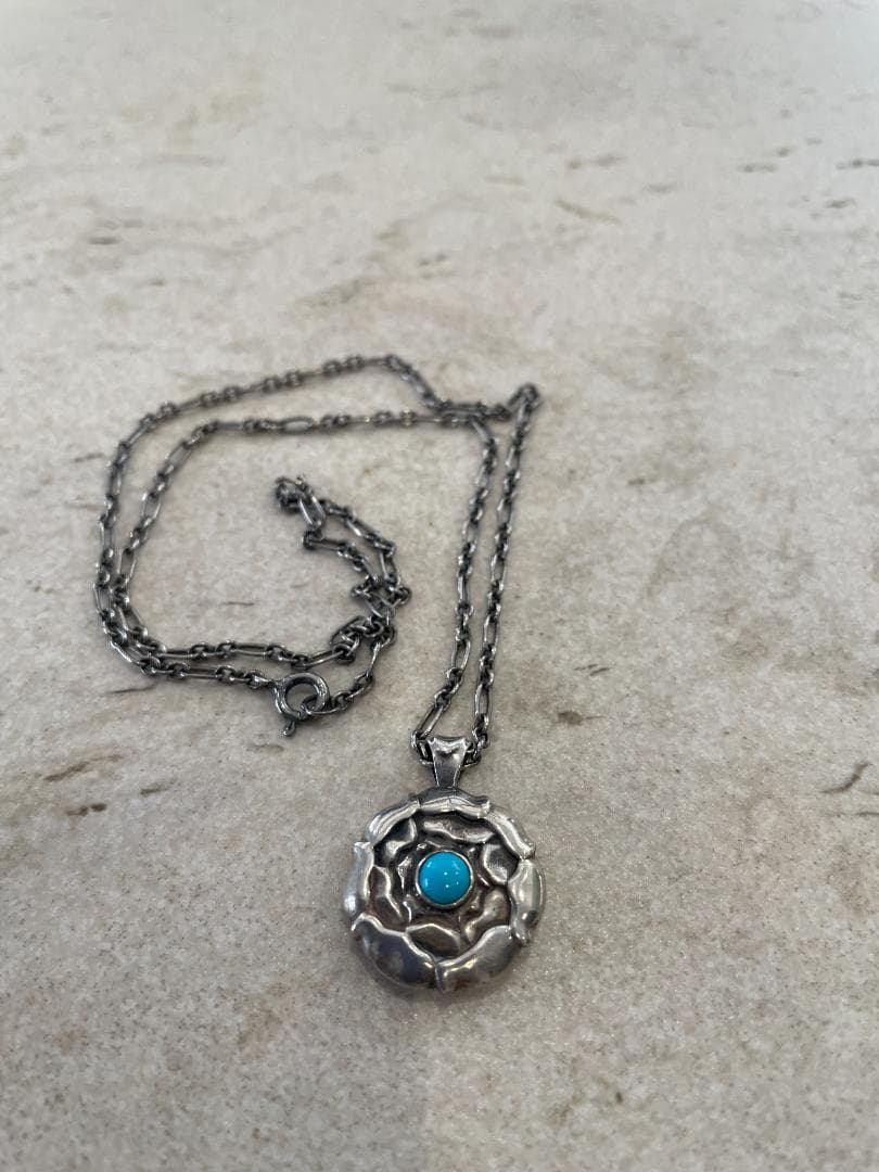 ジョージジェンセン   ターコイズ ネックレス　ビンテージ