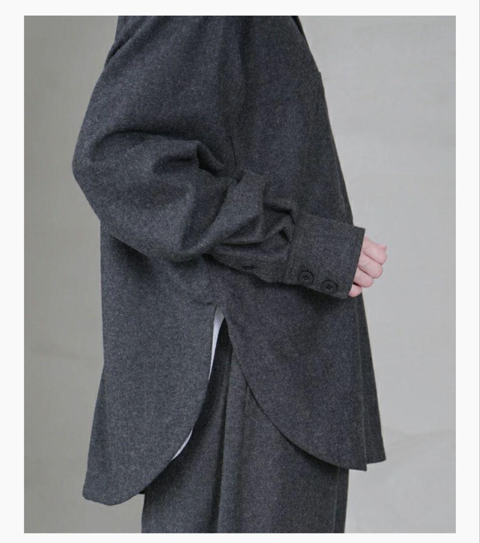 solamonat poche ソラモナポッシェ CPOシャツ ウールポリ