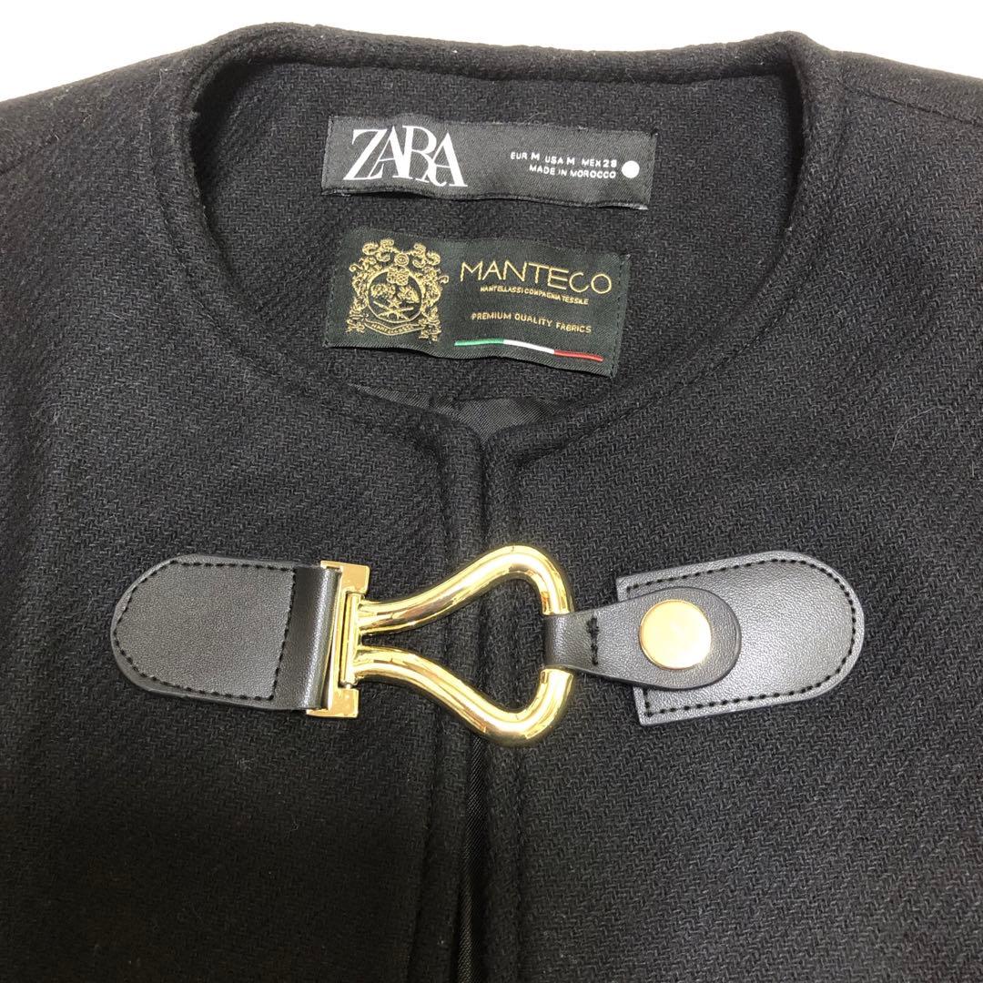 ZARA MANTECO ザラマンテコ　ケープ　ポンチョ　コート　金具　M