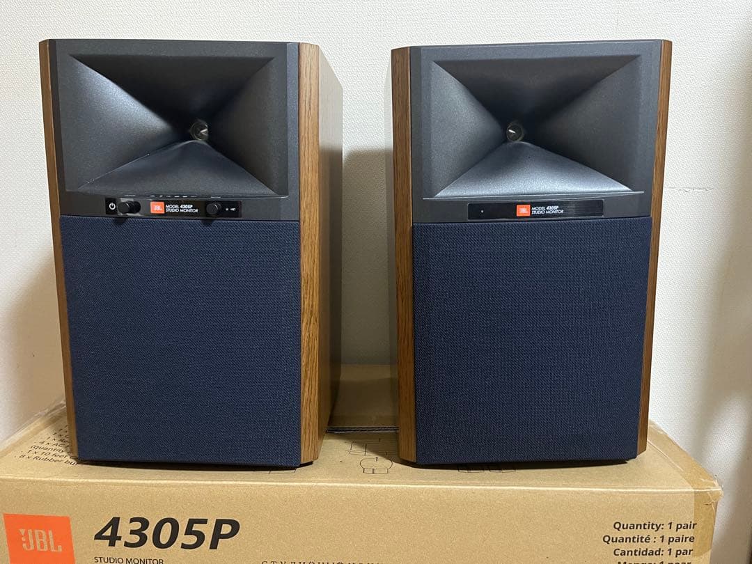 JBL 4305P パワードスピーカー 　オーディオテクニカAT6098付き