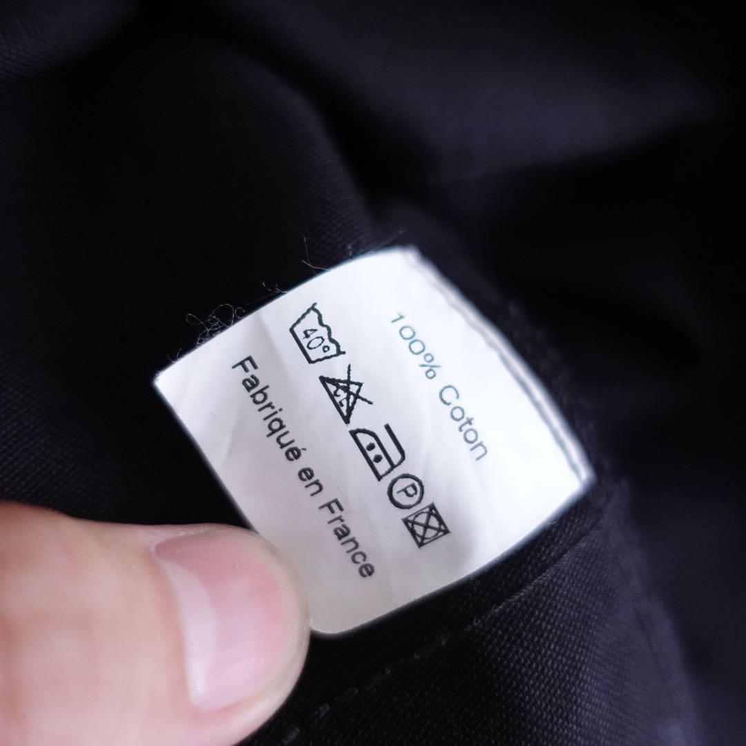 【極美品】Honnete ブラックモールスキン　ワークジャケット　フランチワーク