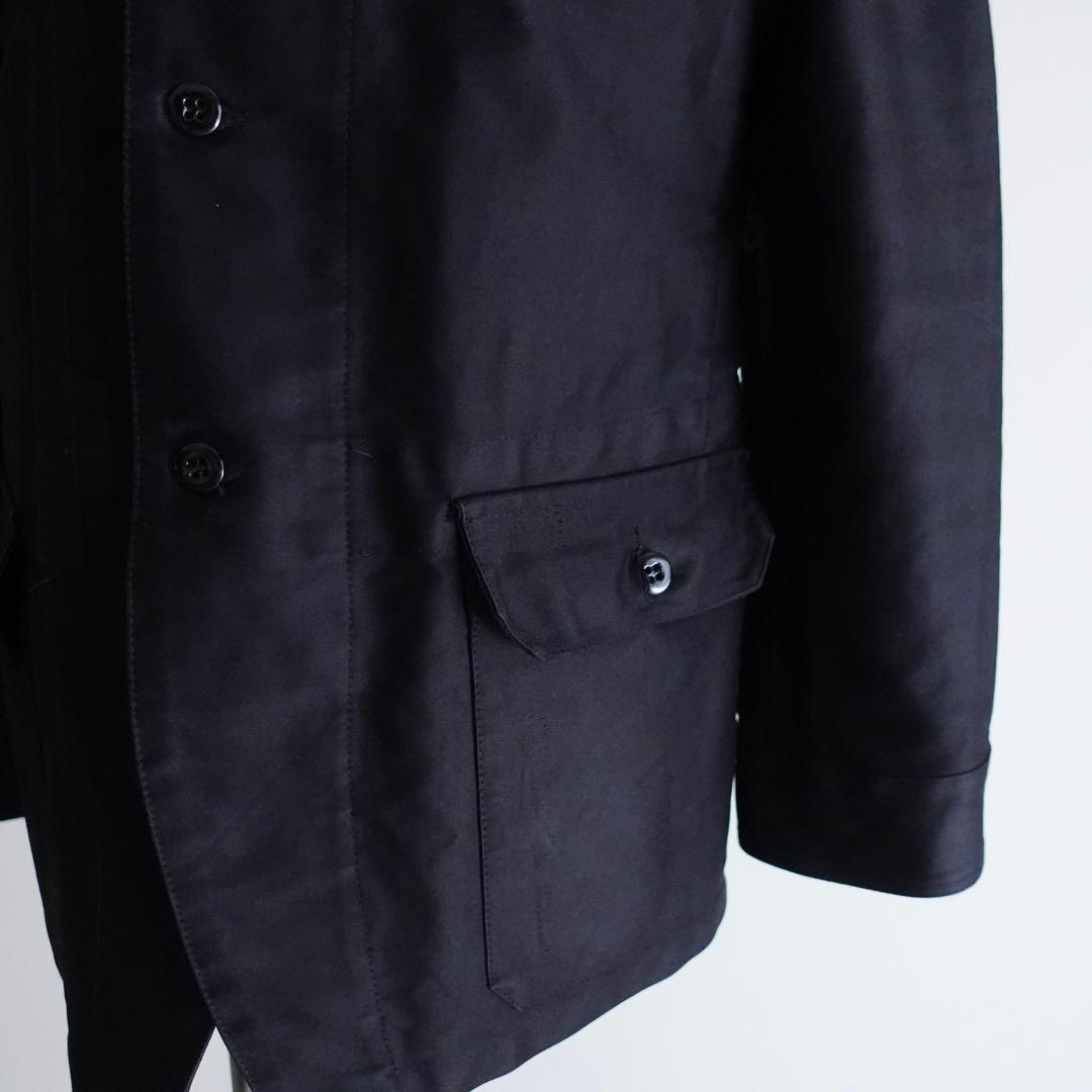 【極美品】Honnete ブラックモールスキン　ワークジャケット　フランチワーク