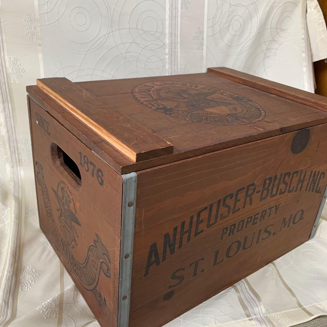 アメリカビールボックス　Anheuser-Busch ビンテージビールケース