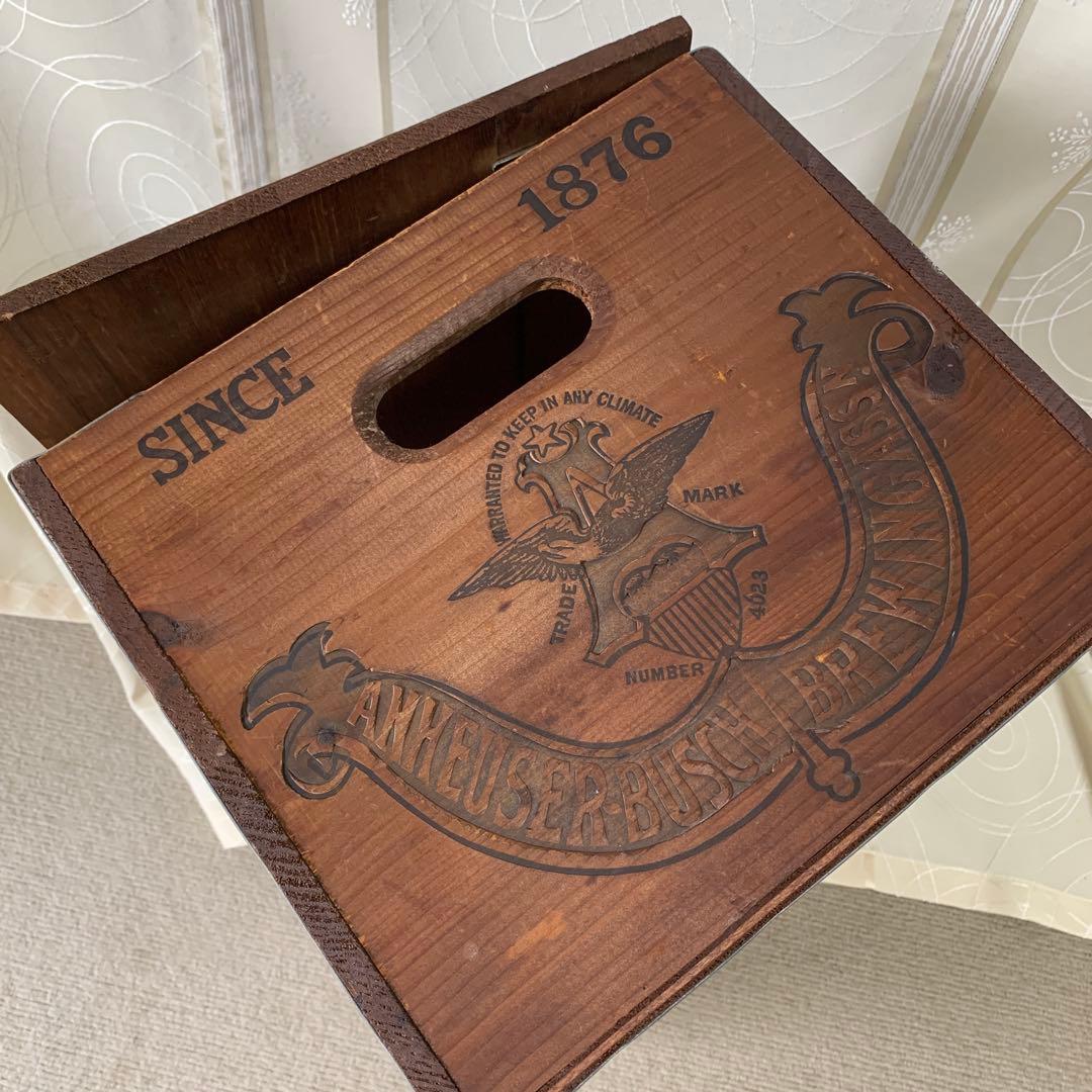 アメリカビールボックス　Anheuser-Busch ビンテージビールケース
