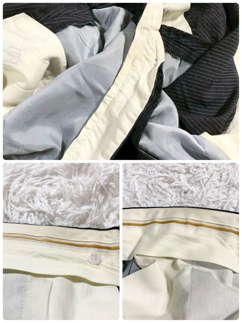 dunhill　ダンヒル　3ピース　ストライプ　スーツ　セットアップ　オーダー