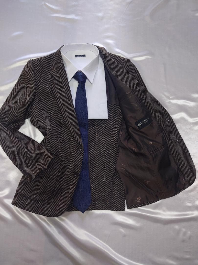 【極美品】LANVINランバン　メンズ　ツィードジャケット