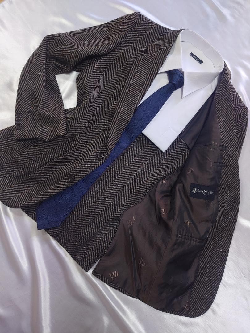 【極美品】LANVINランバン　メンズ　ツィードジャケット