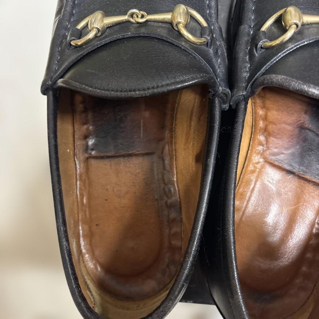 GUCCI ブラック　ビットモカシン　ソフトカーフ