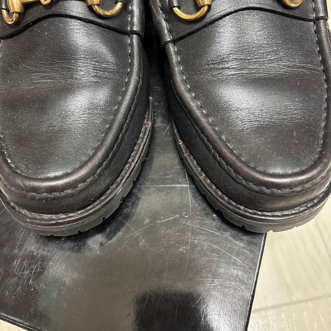 GUCCI ブラック　ビットモカシン　ソフトカーフ