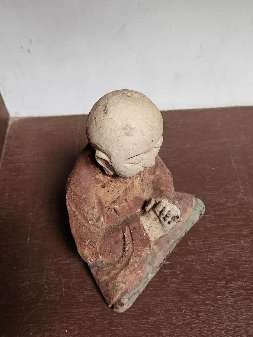 木彫り 僧侶　木製　仏像　仏　木喰　木彫