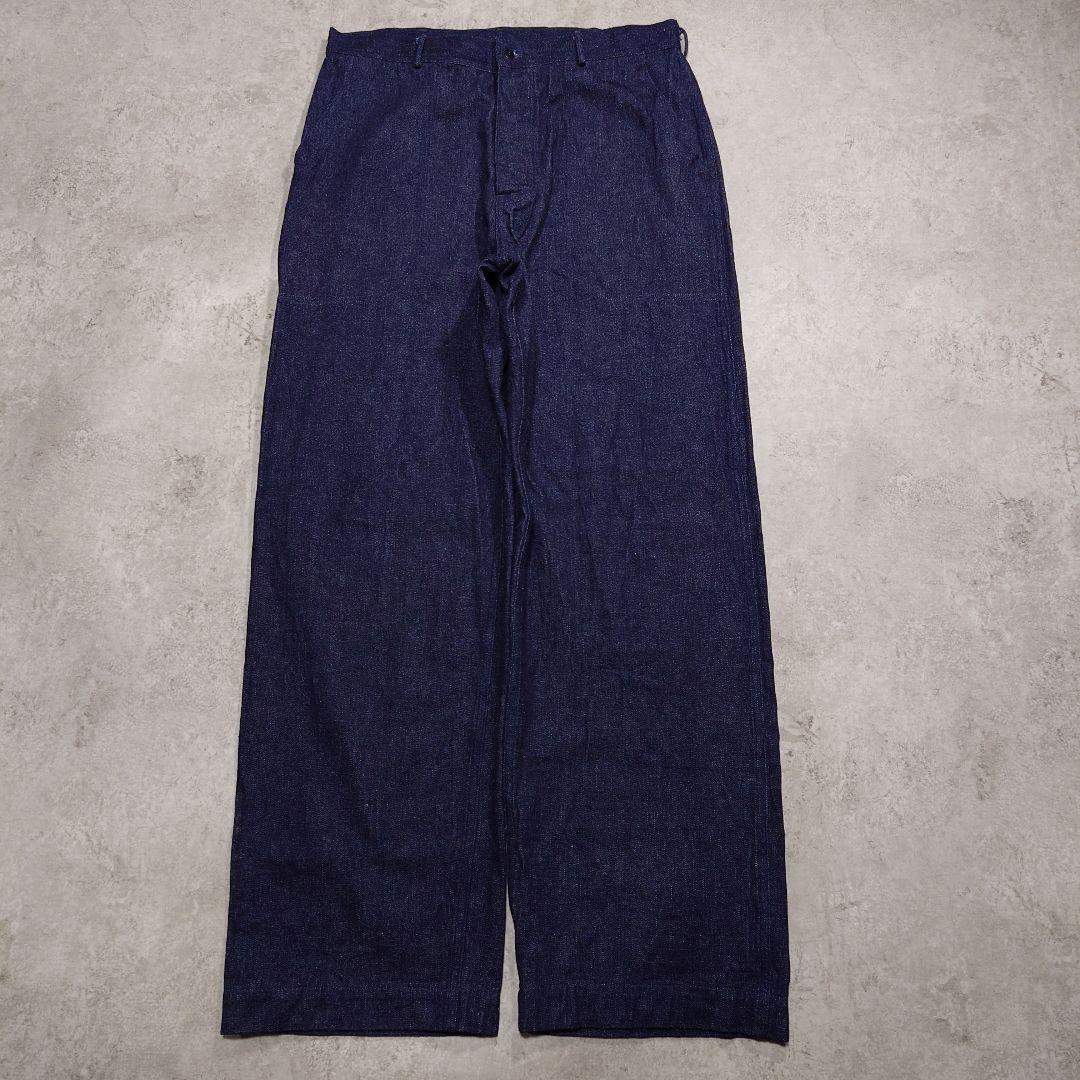 パンツ WAREHOUSE U.S.NAVY DENIM TROUSERS W36