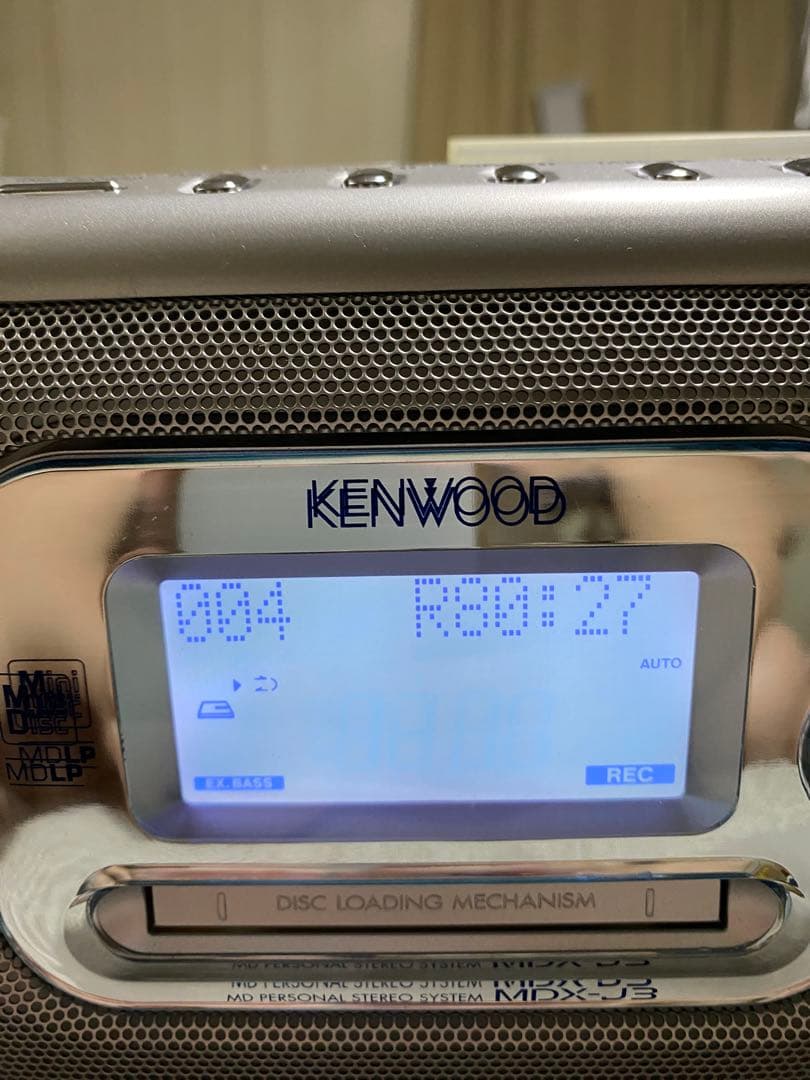 未使用品　箱付　KENWOOD MDX-J3 CD・MD・カセットデッキ